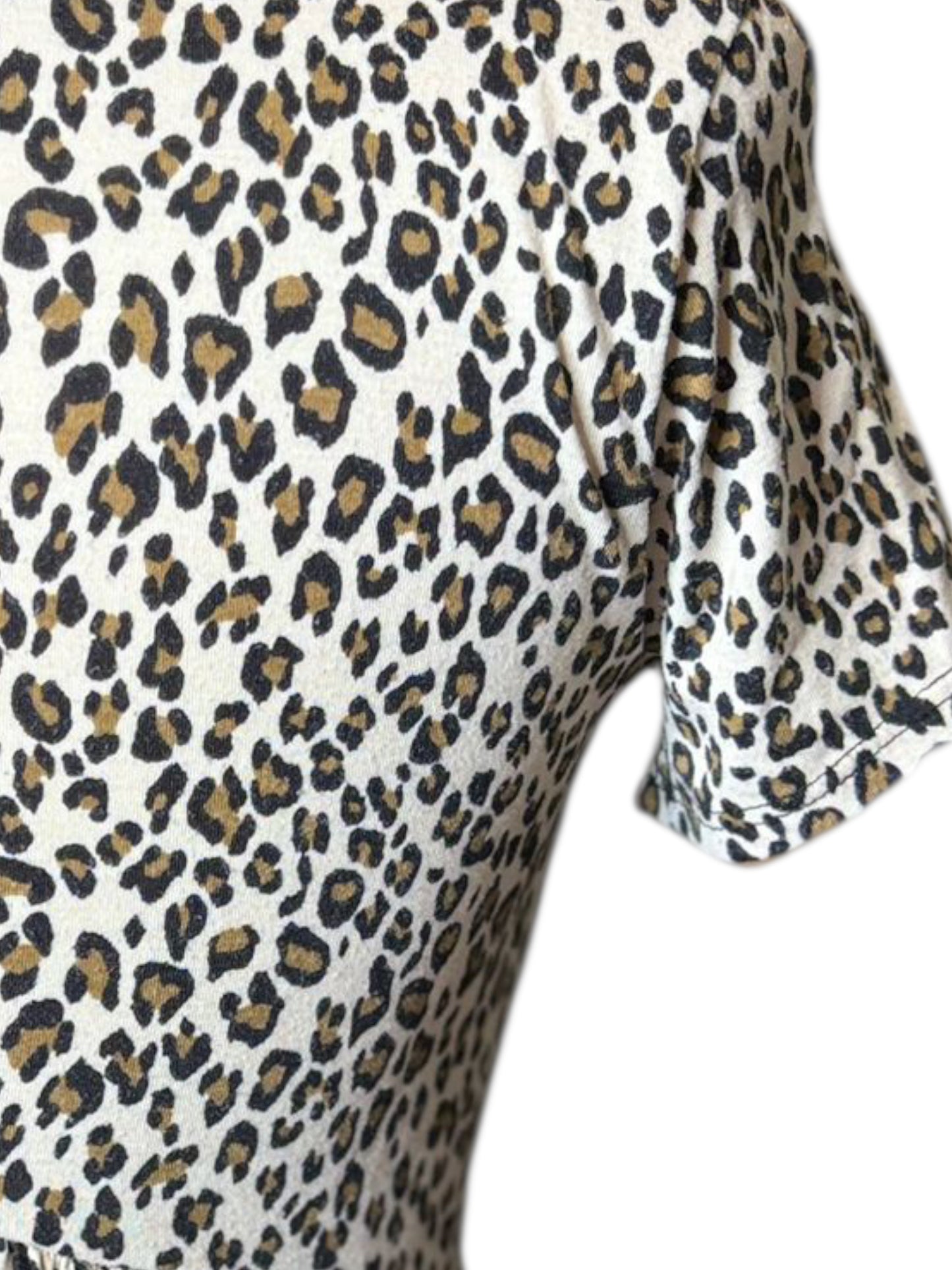 Gaze Cheetah Peplum Top