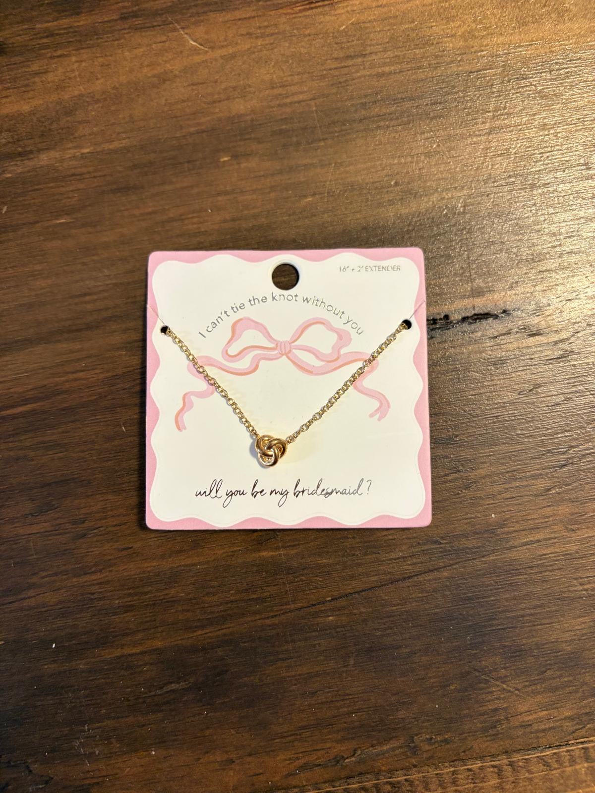 Will you be my bridesmaid necklace