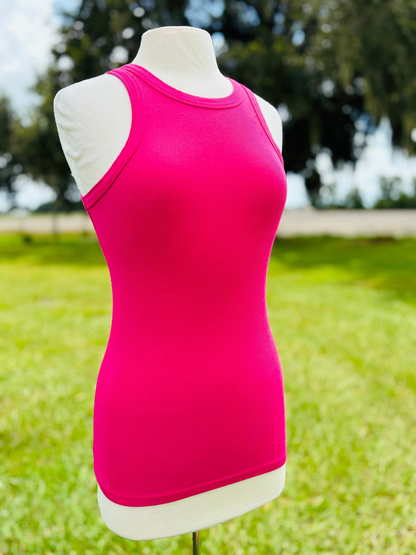 Pink tank top
