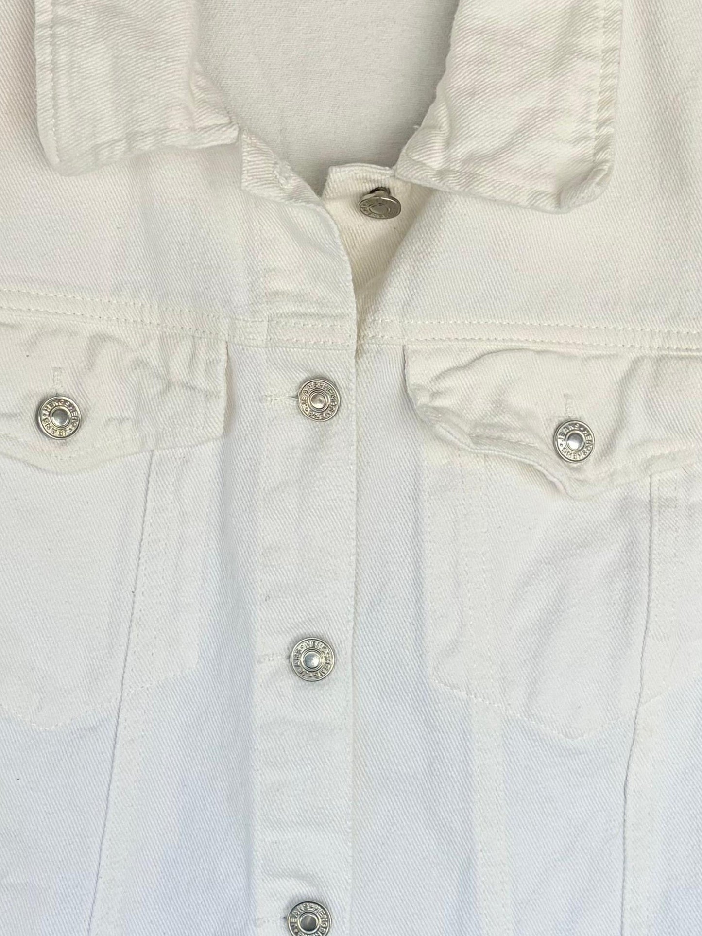 White Jean jacket short sleeves