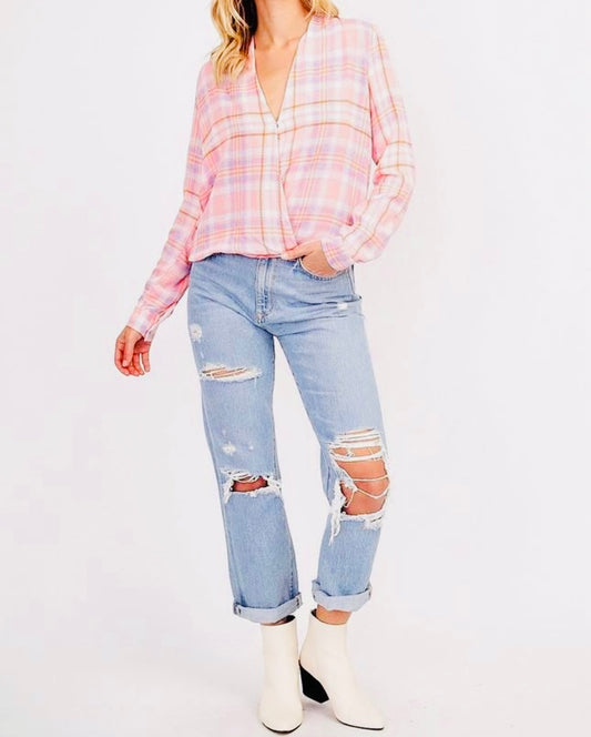 Fall in Pink pumpkin patch blouse