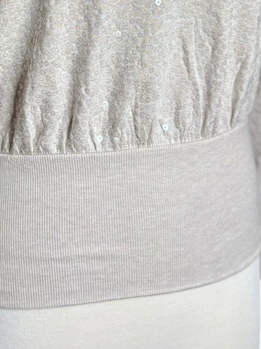 Express sequins silver top