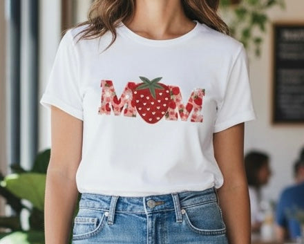 MOM strawberry tshirt
