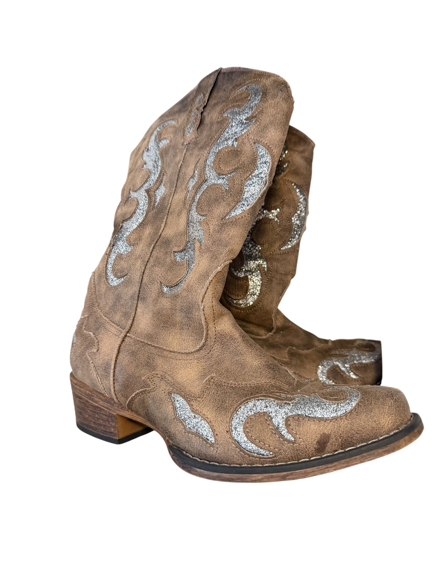Sparkle brown boot