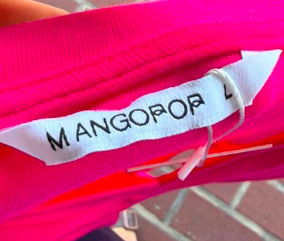 MANGOPOP Hot Pink V-neck Bodysuit