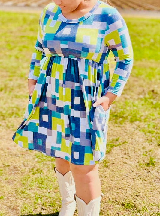 Summer fun geo dress