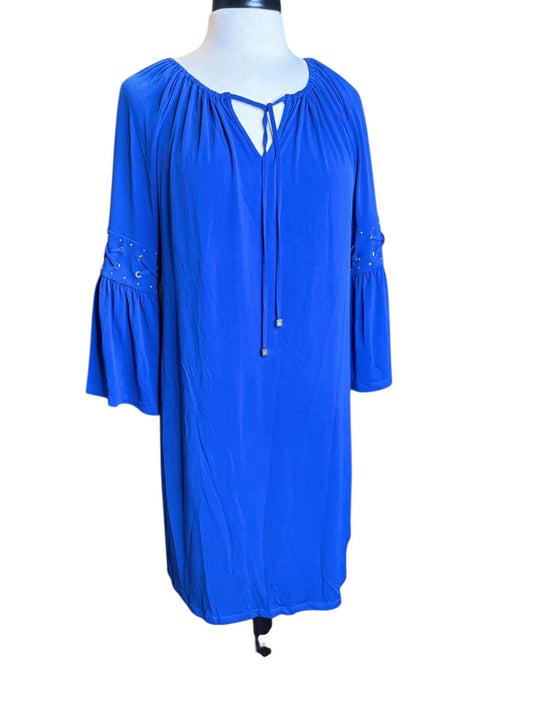 Michael Kors blue long sleeve dress