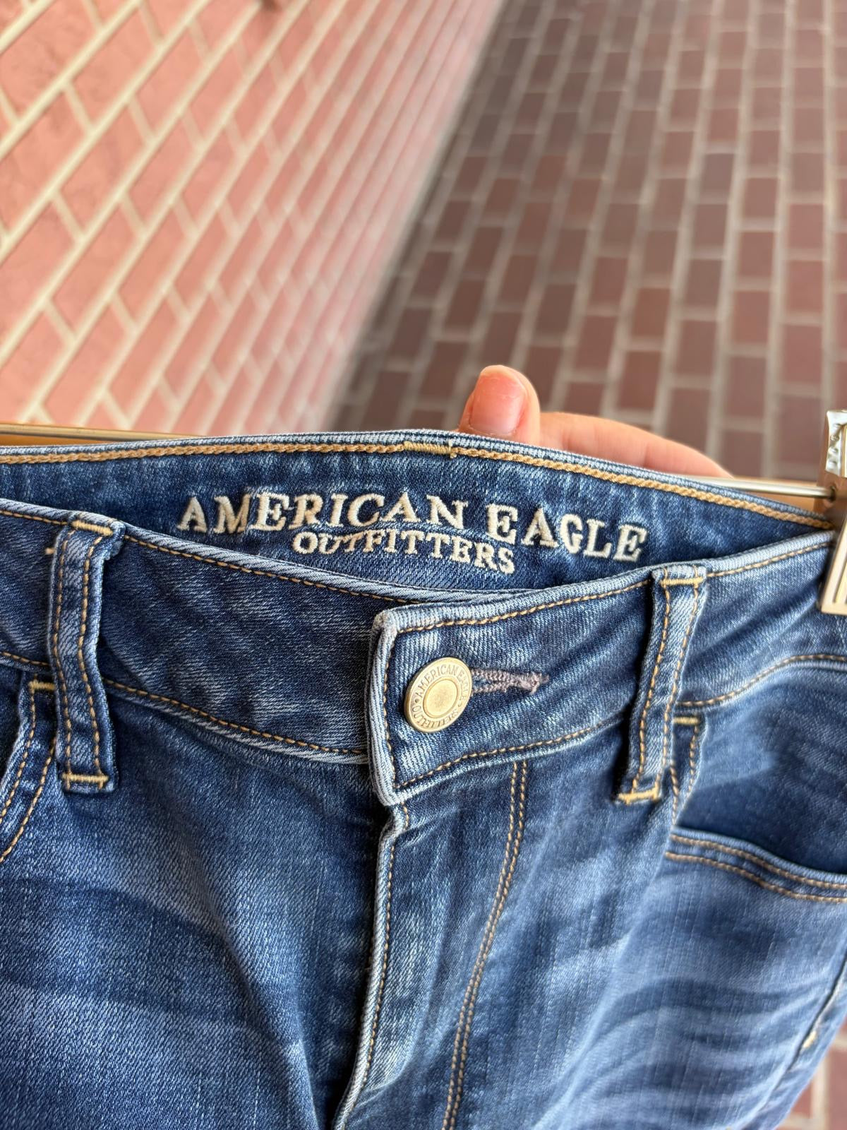 American Eagle Dark Wash Mom Jeans