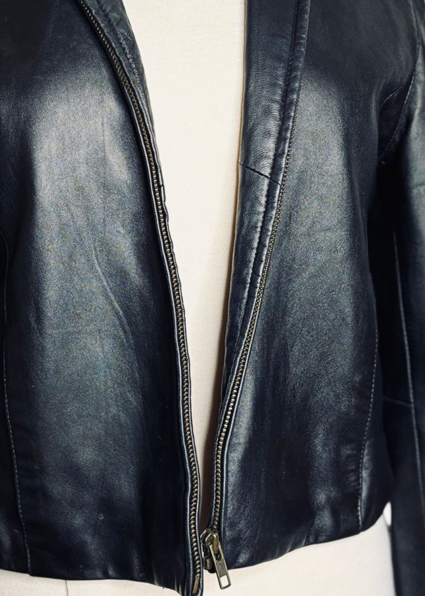 Wilda black leather jacket