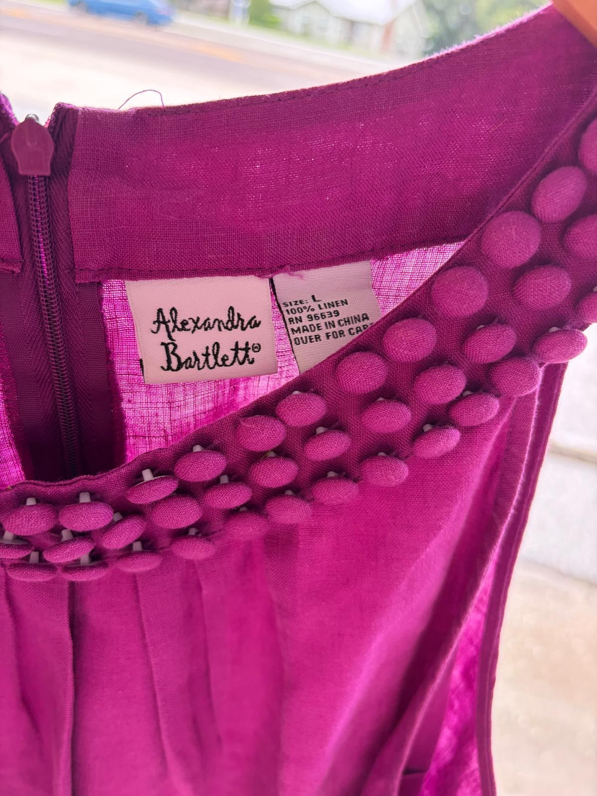 Alexandra Bartlett purple sleepless top 