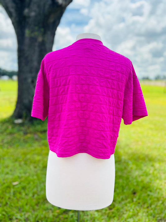 A new day hot pink top