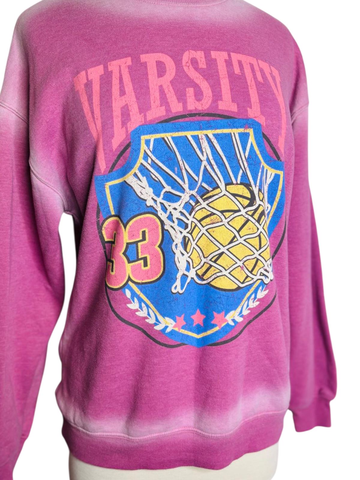 Colsie basketball pink sweatshirt