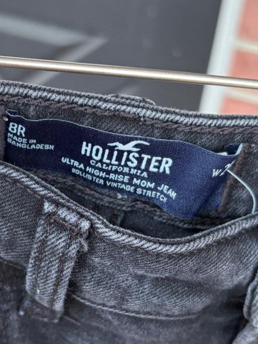 Hollister black mom high waisted jeans