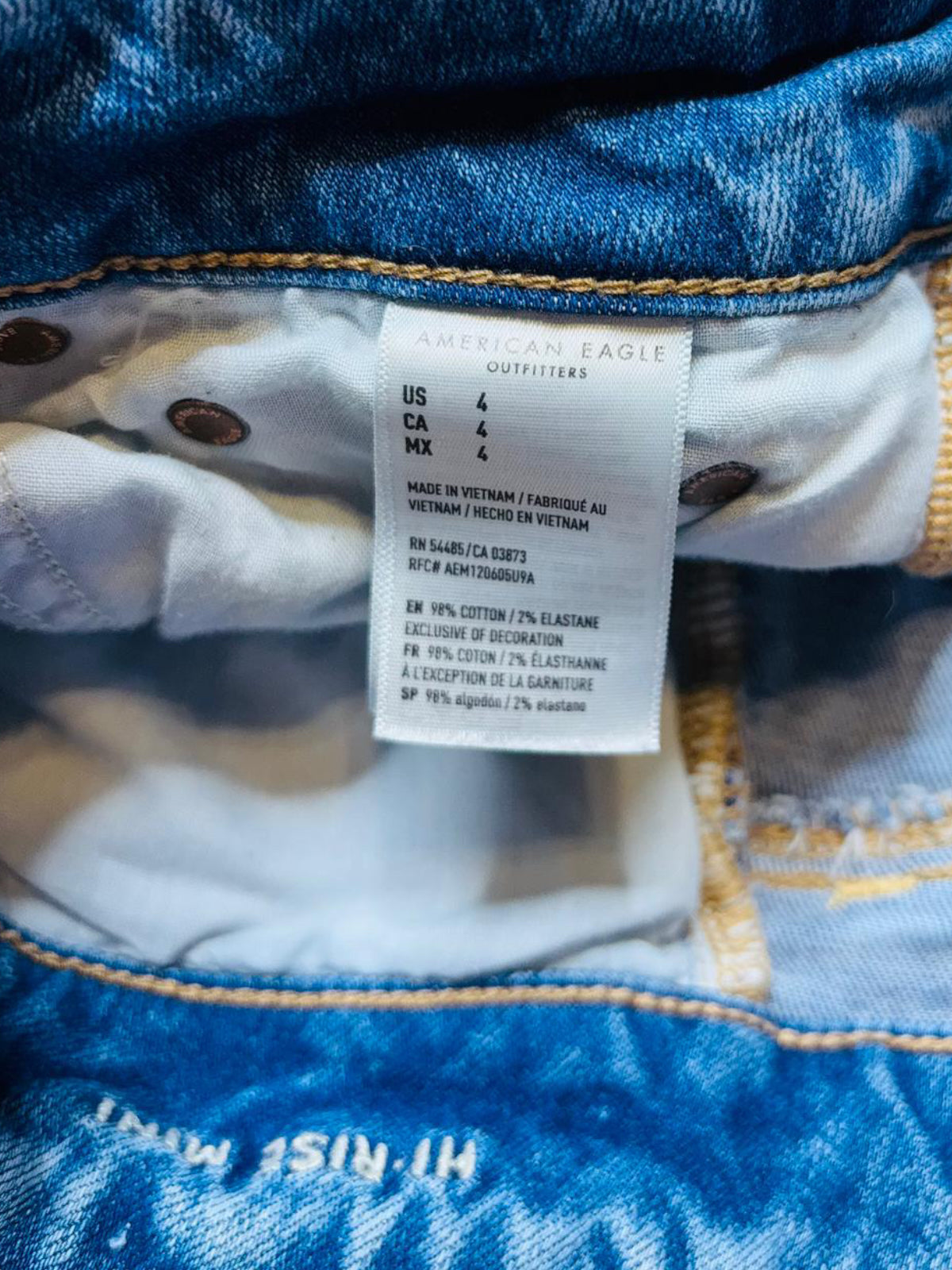 American Eagle dark denim shorts