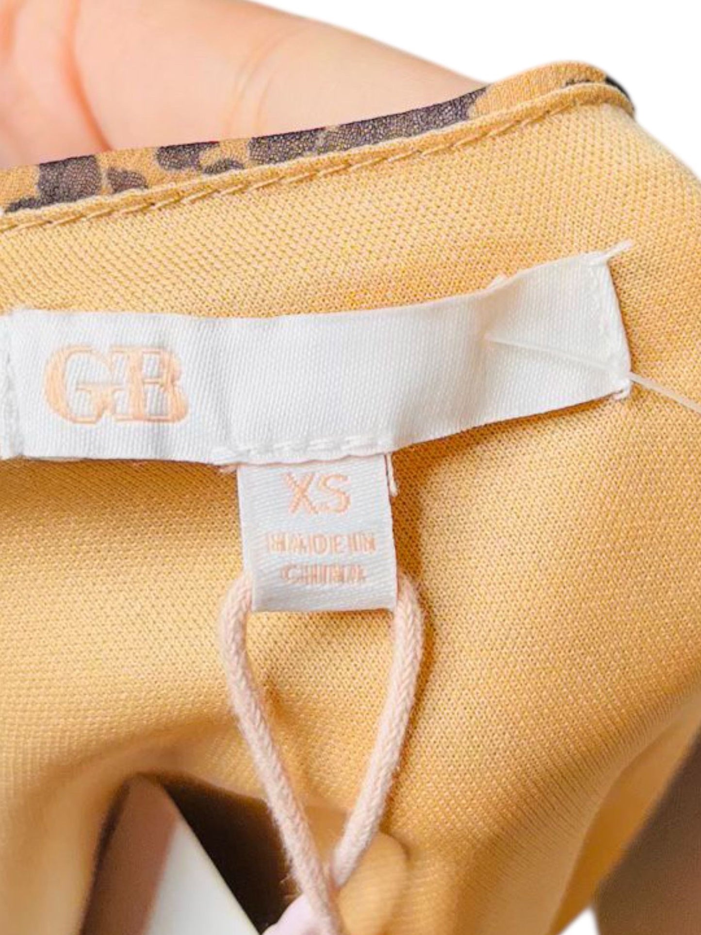 GB leopard one shoulder top