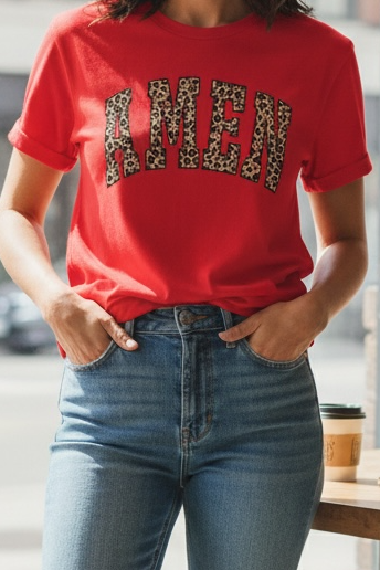 Cheetah Amen T-shirt
