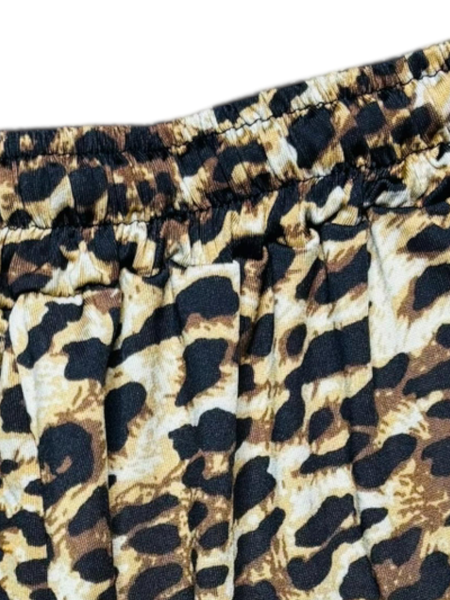 Athletic leopard shorts