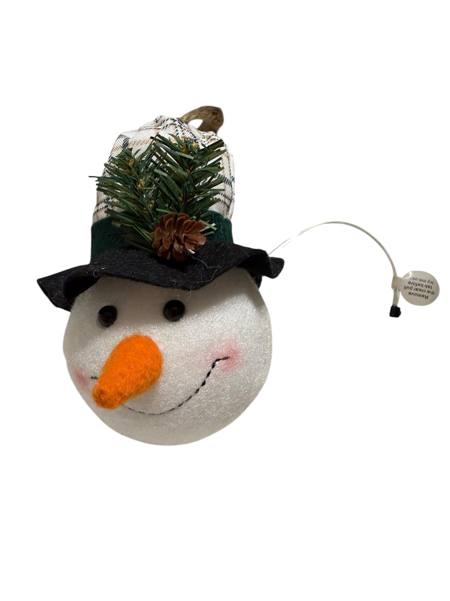 Christmas tree snowman lights up ornaments
