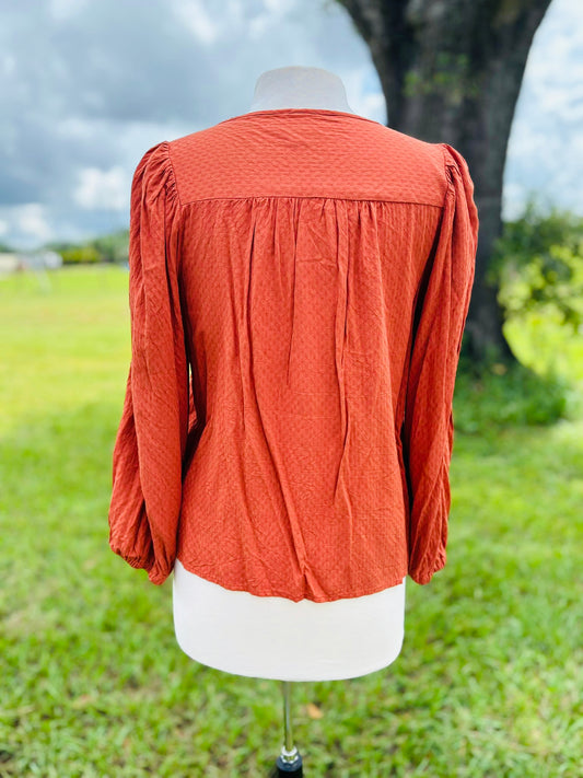Universal Thread Burnt Orange lite top