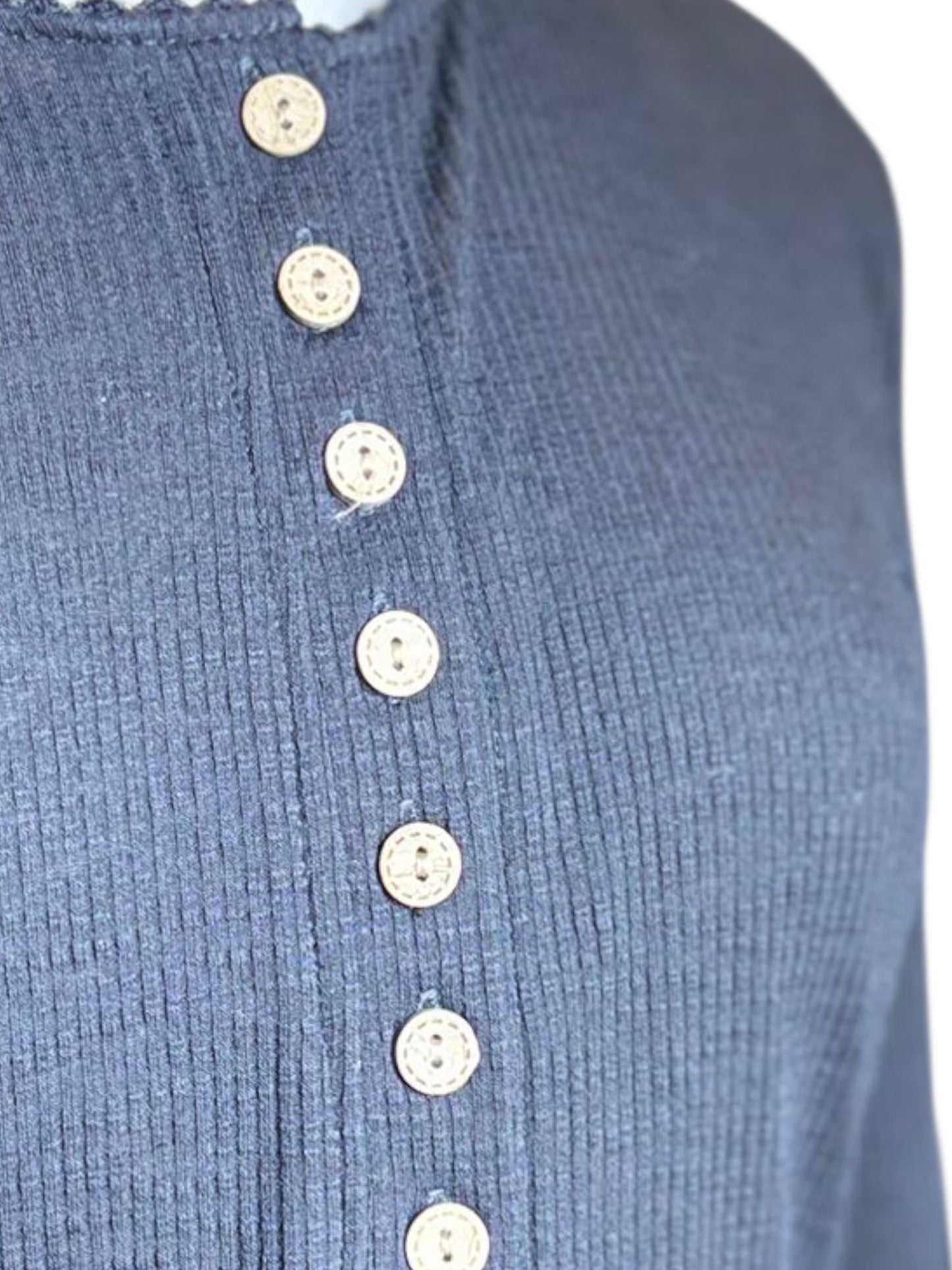 Blue Button long sleeve