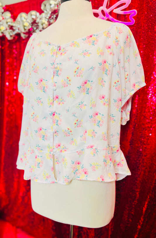 Derek heart floral top