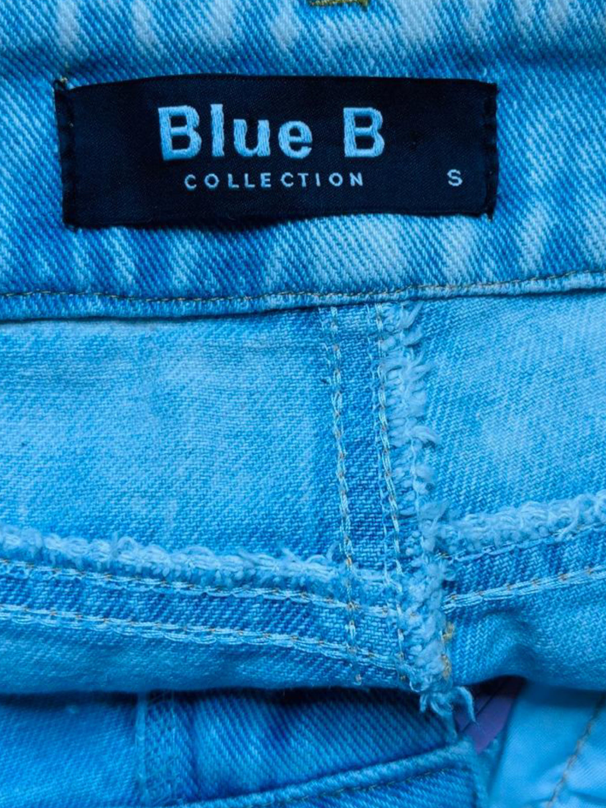Blue B collection pink stoned denim shorts