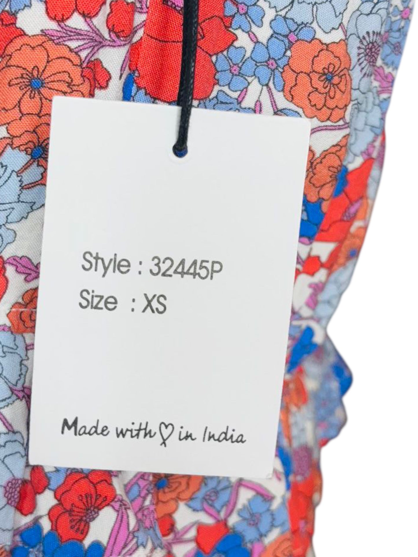 Floral one shoulder crop
