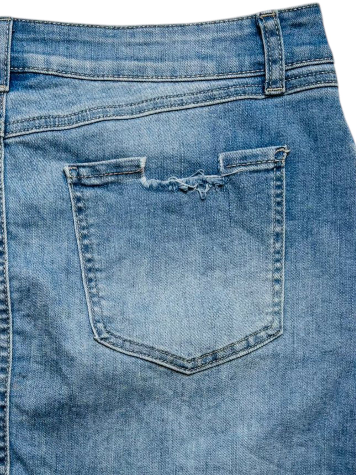 Rewash brand Distressed mini skirt