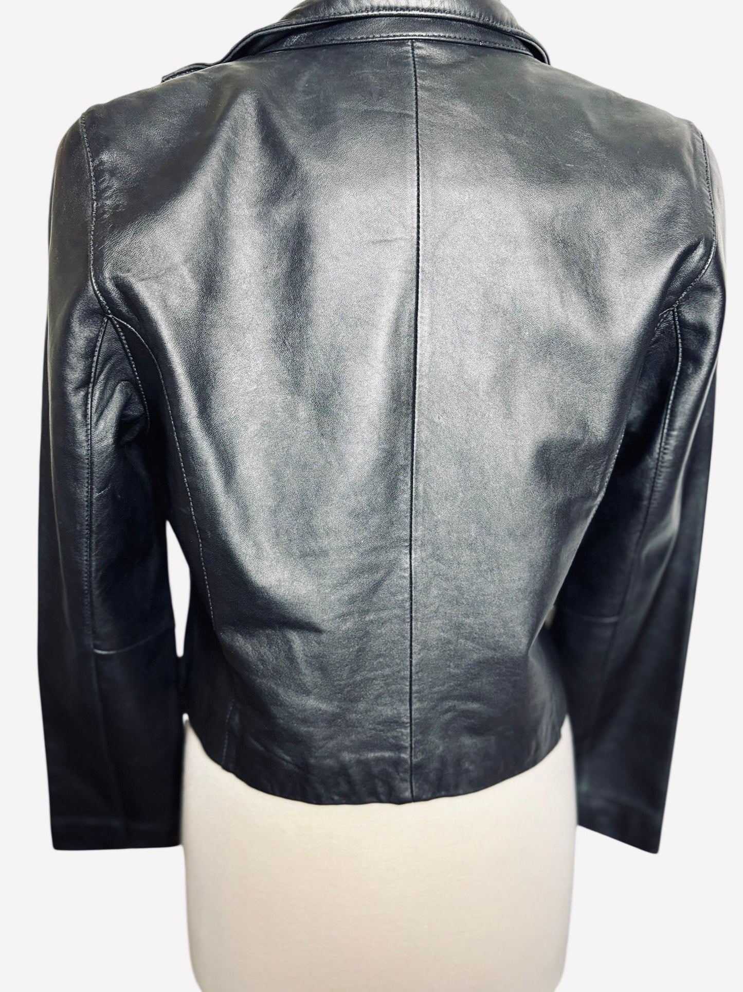 Wilda black leather jacket