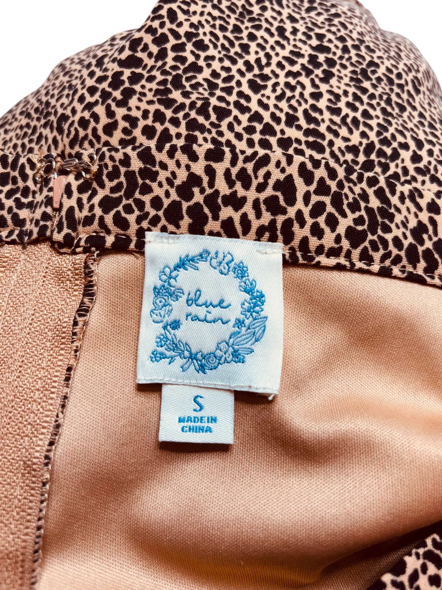 Blue Rain skirt cheetah style