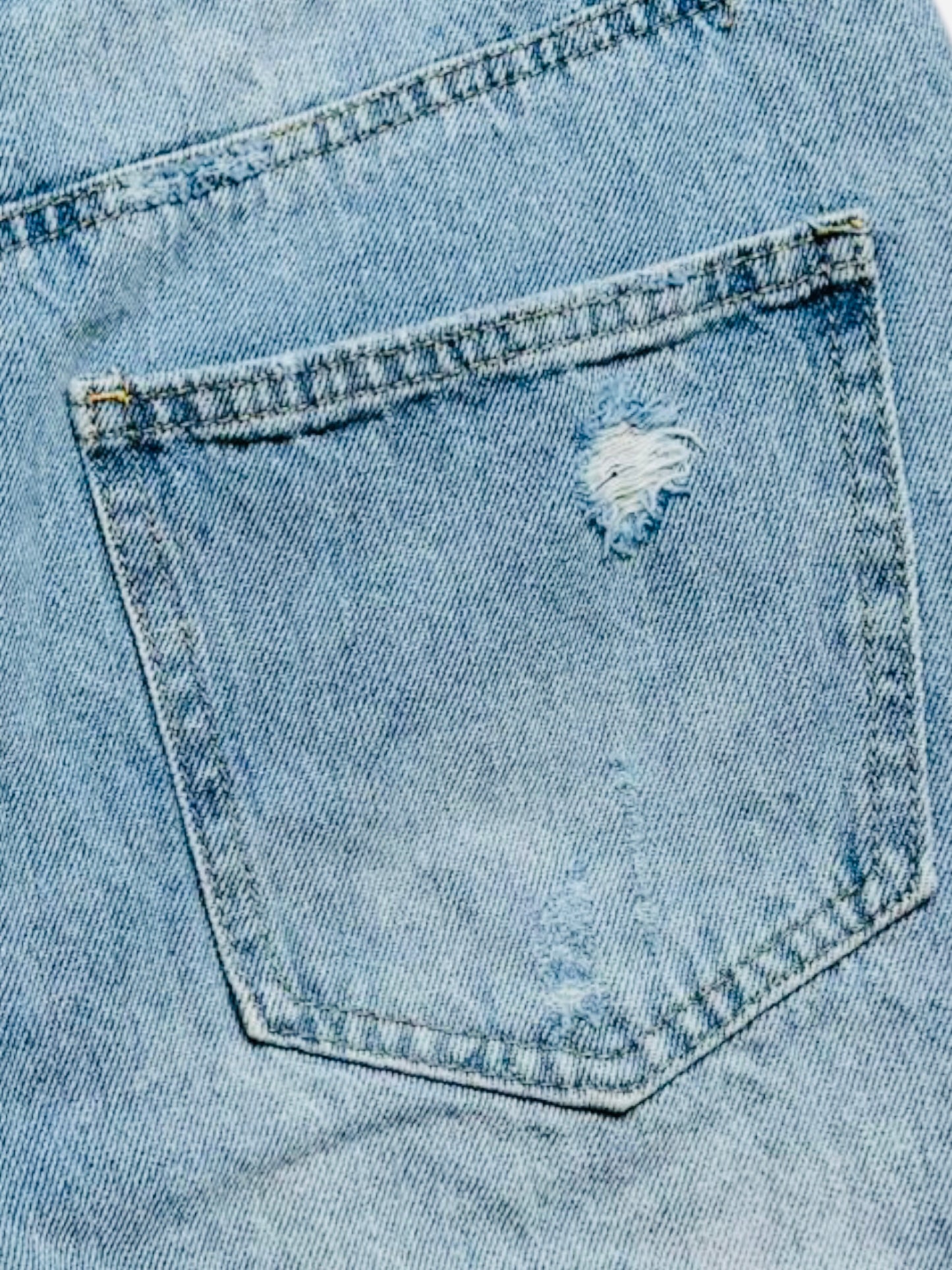 RSQ denim shorts distressed