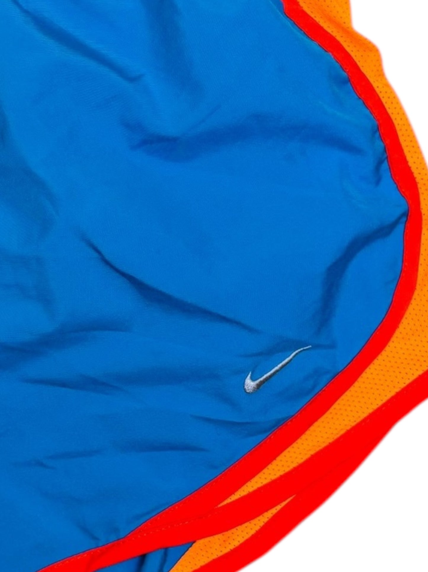 Nike dry fit shorts orange and blue