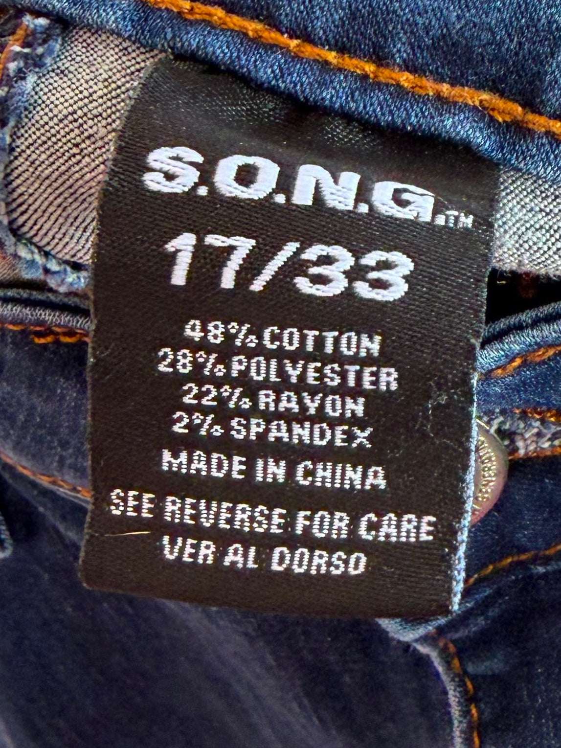 S.O.N.G Dark Wash Jeans