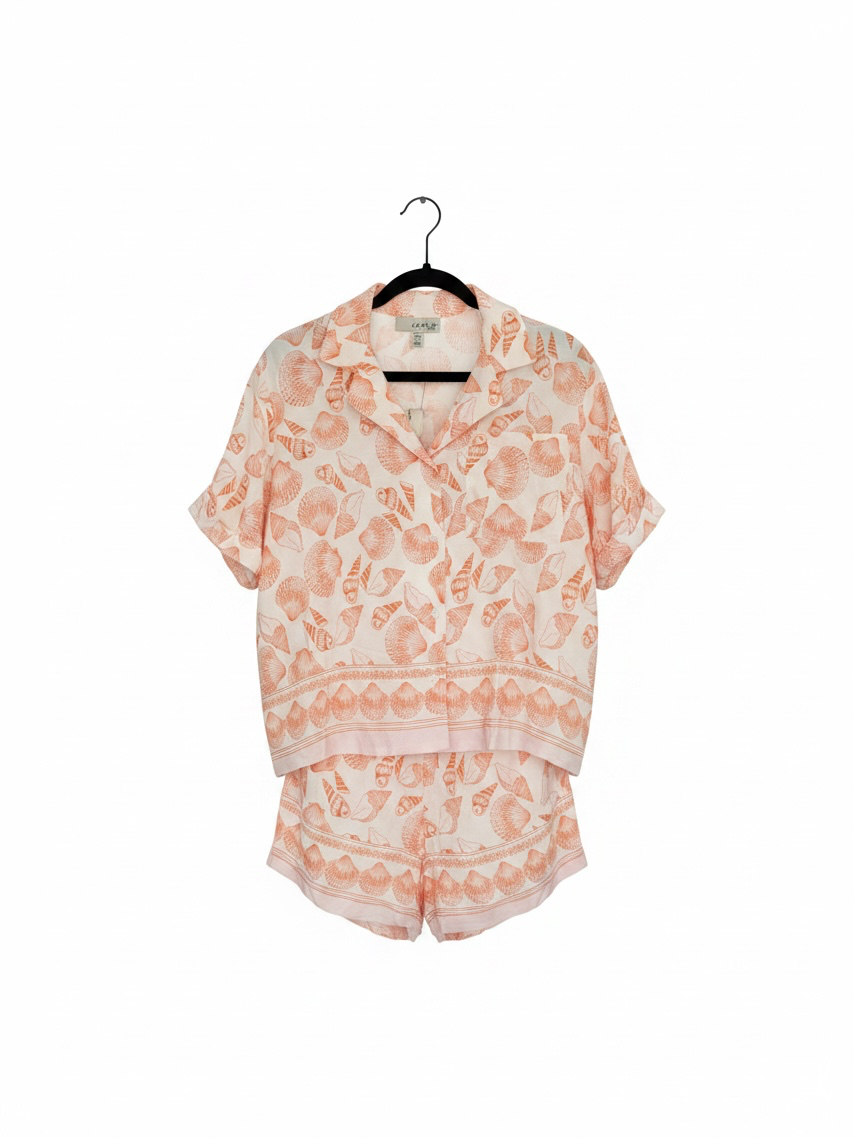 Coral short set