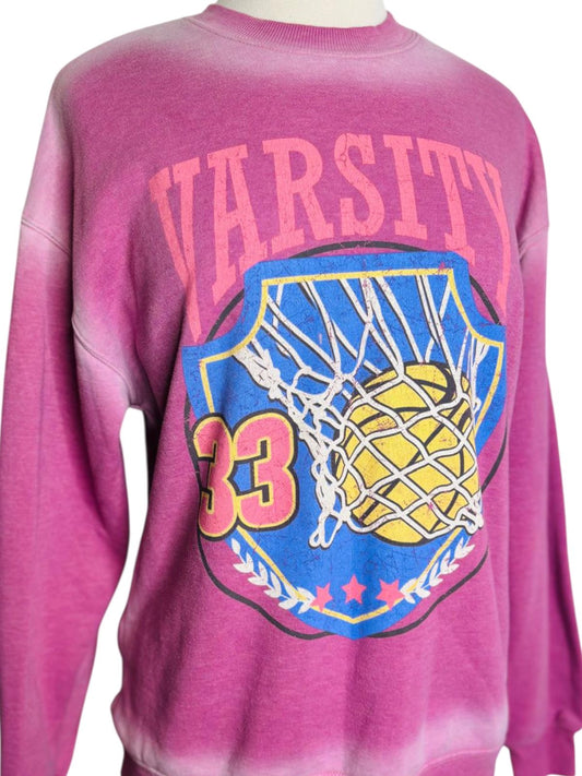 Colsie basketball pink sweatshirt