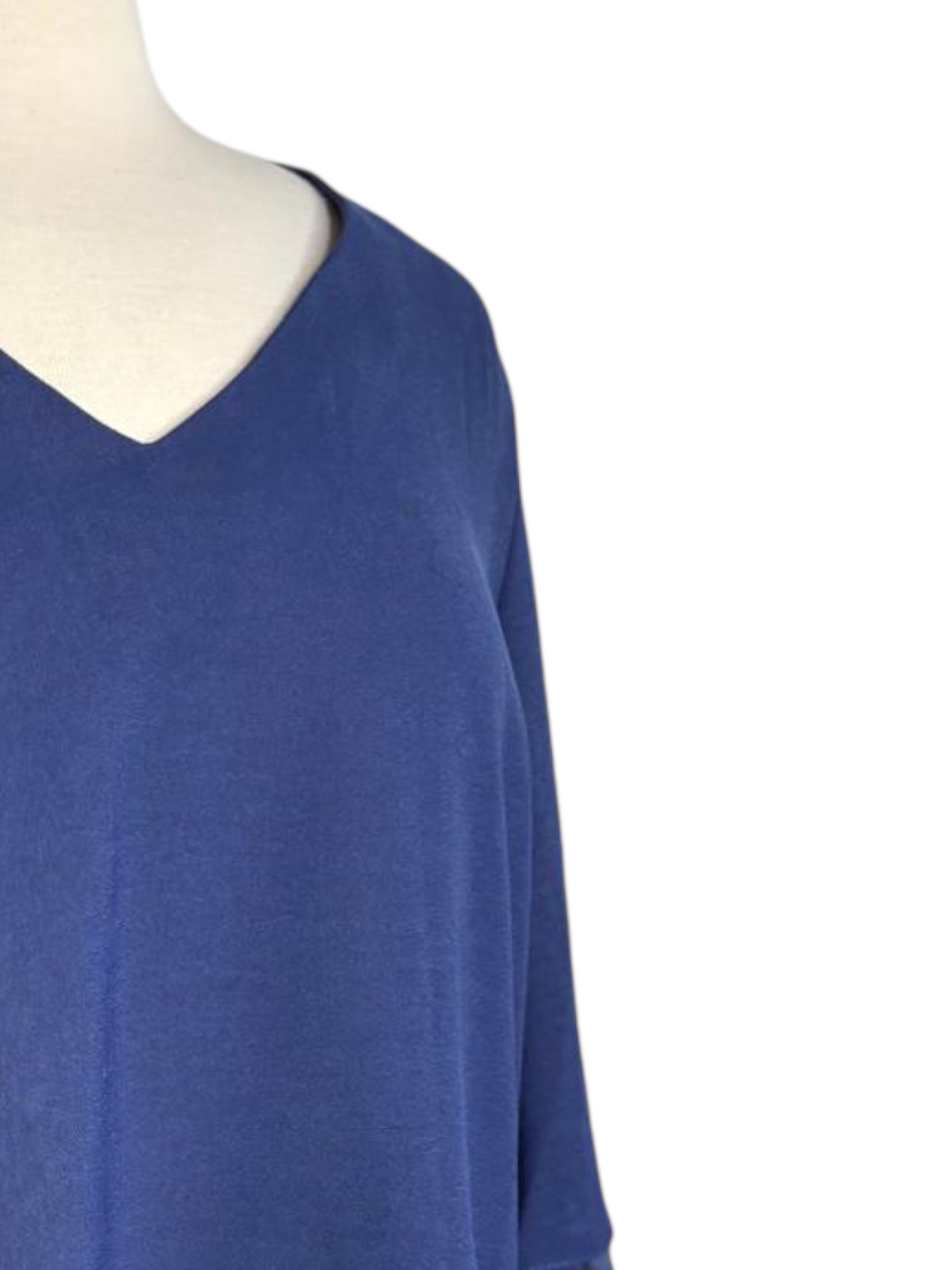 Peek a Book sleeve navy blue top