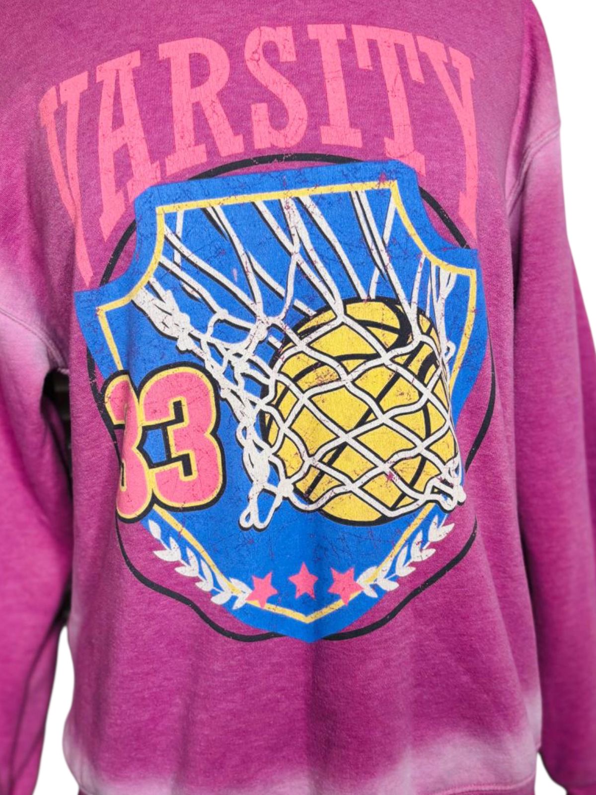 Colsie basketball pink sweatshirt