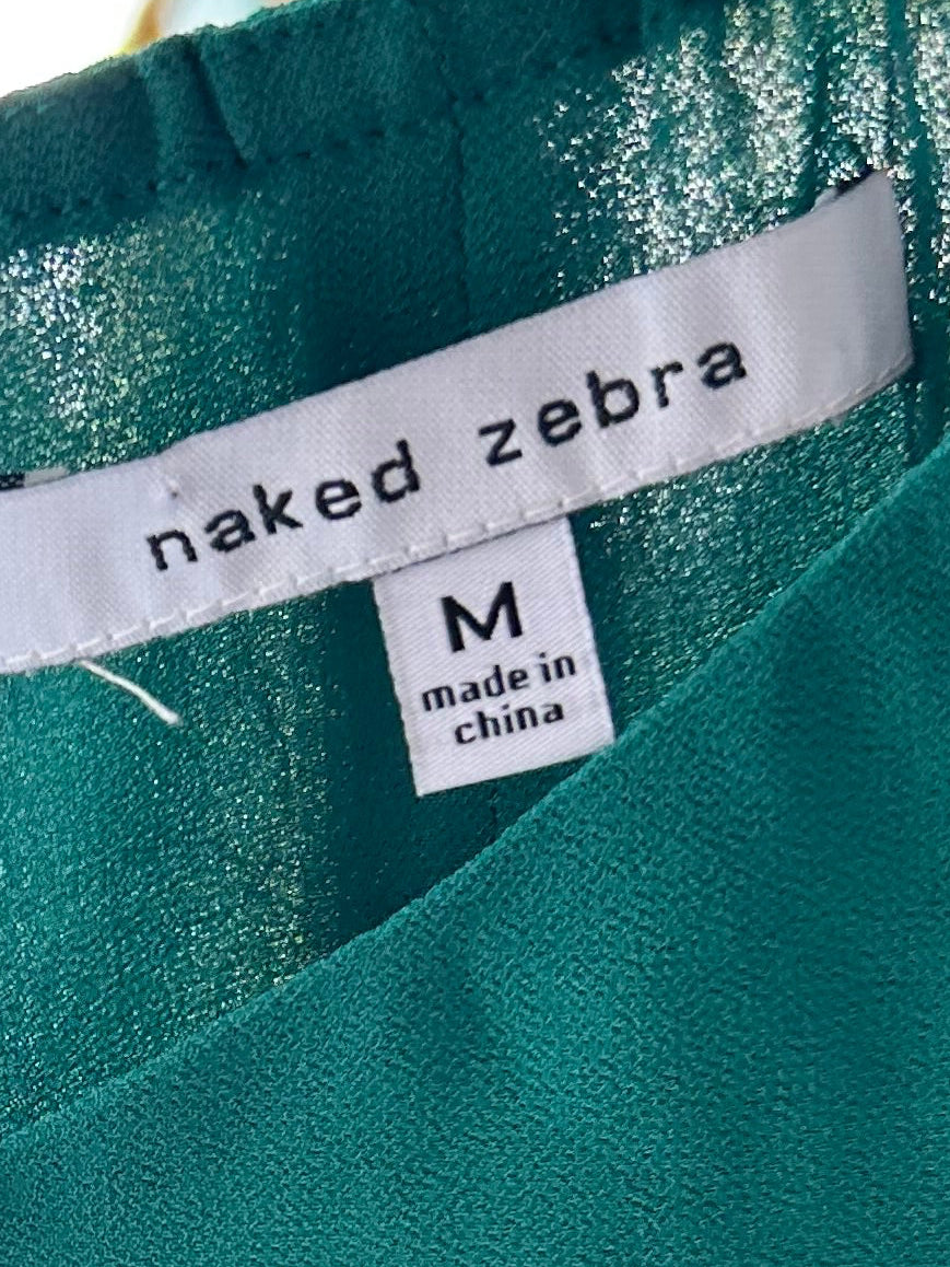 Naked Zebra green tank top