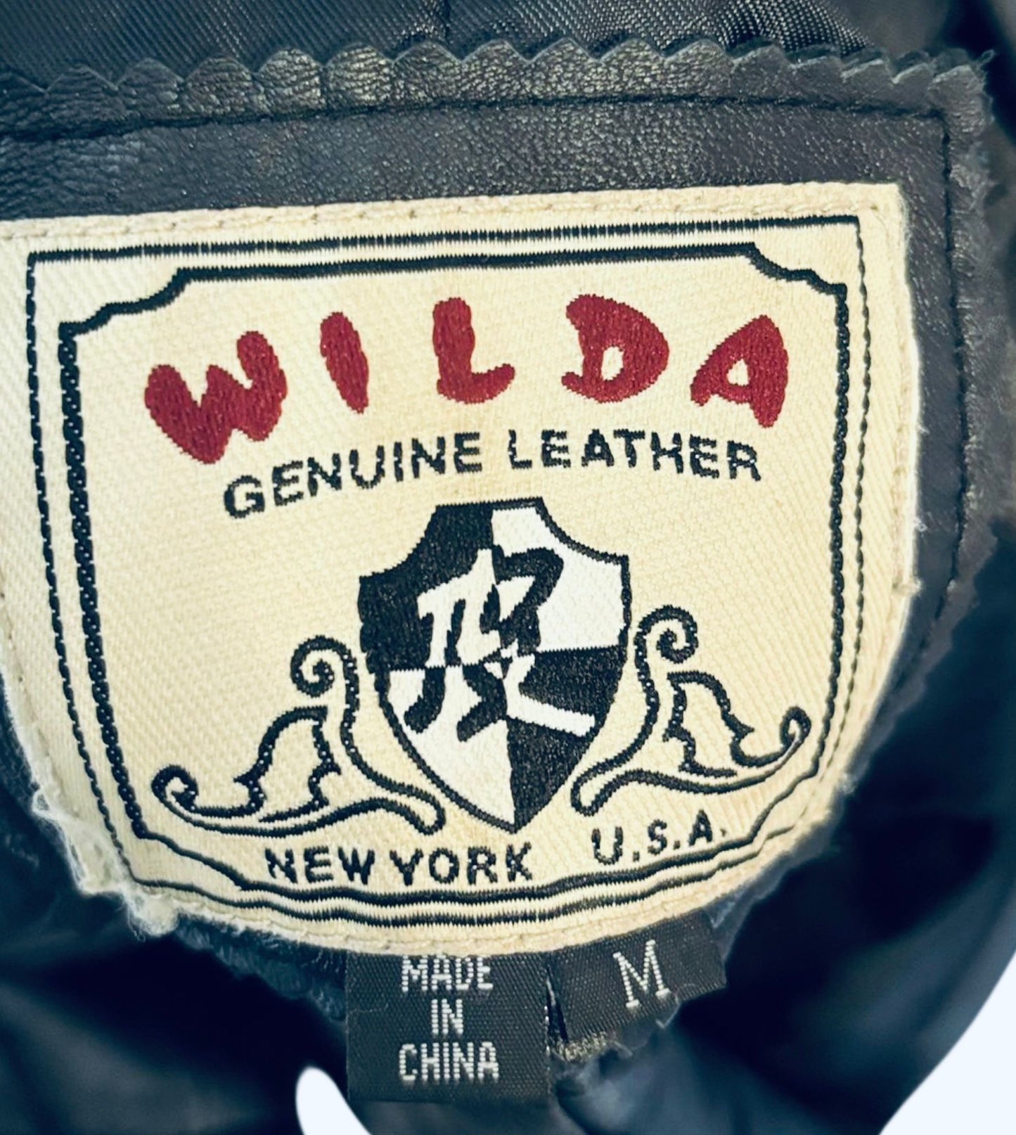 Wilda black leather jacket