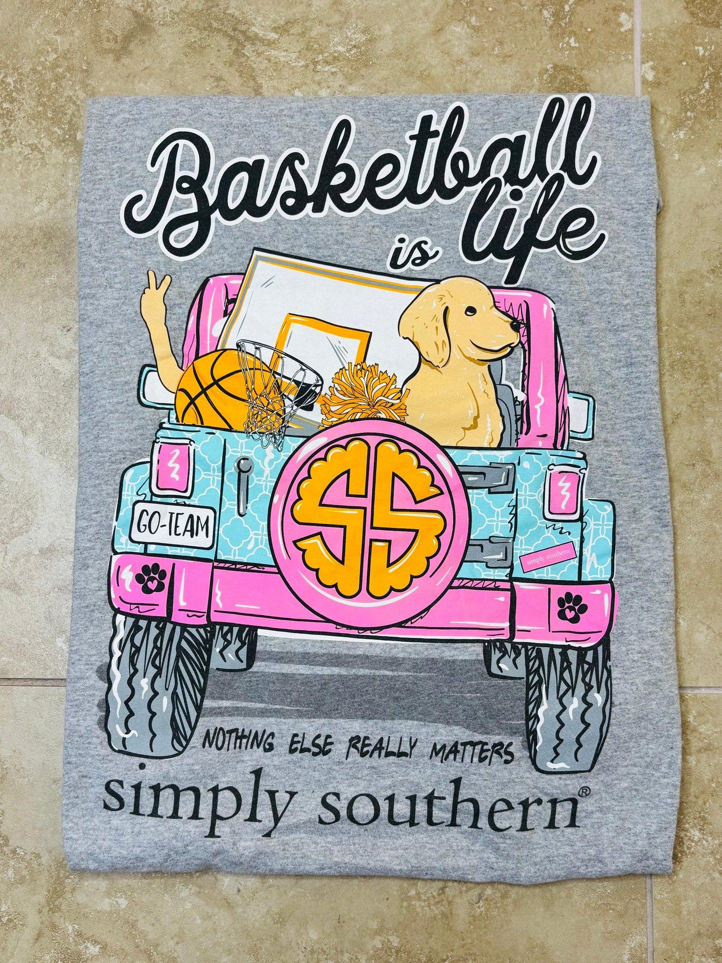 Simply southern basketball life tee