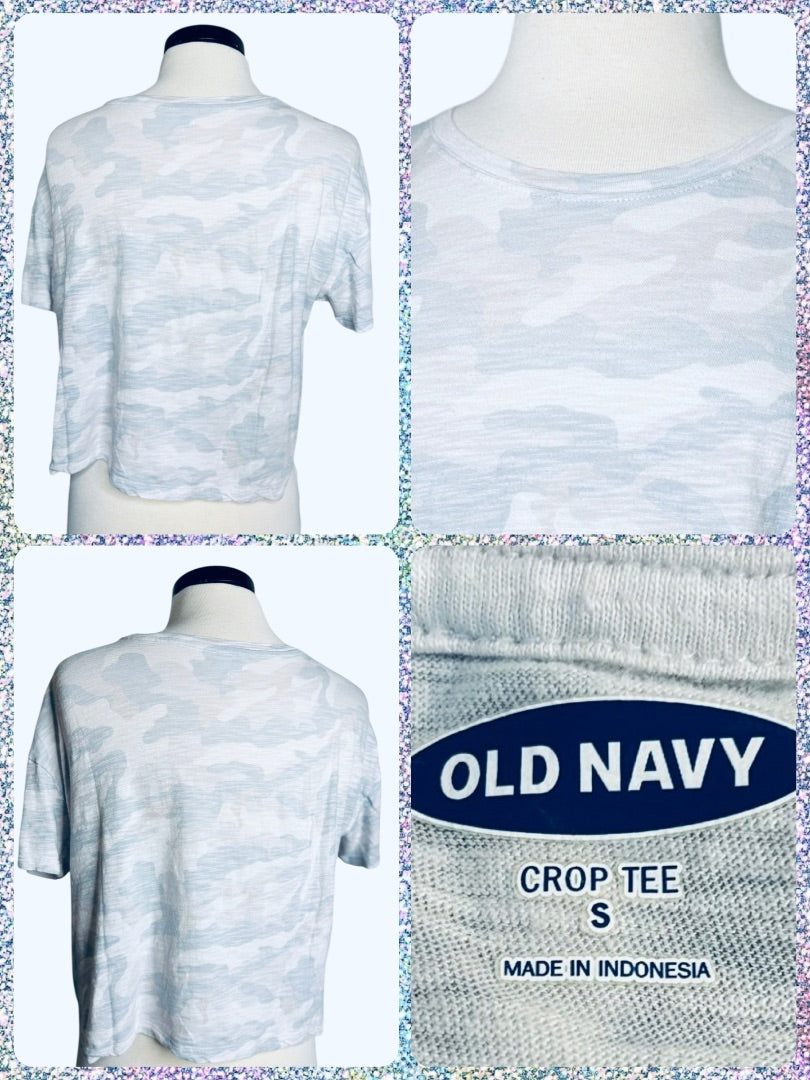 Old Navy army tee crop