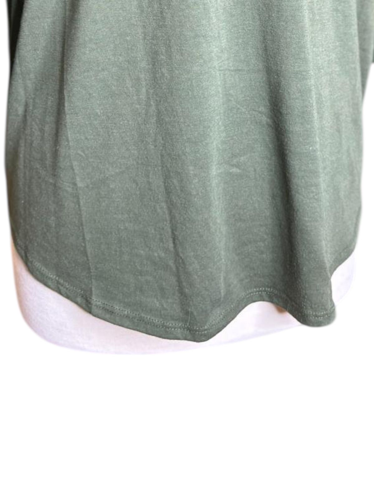 Lilly White v-neck green top