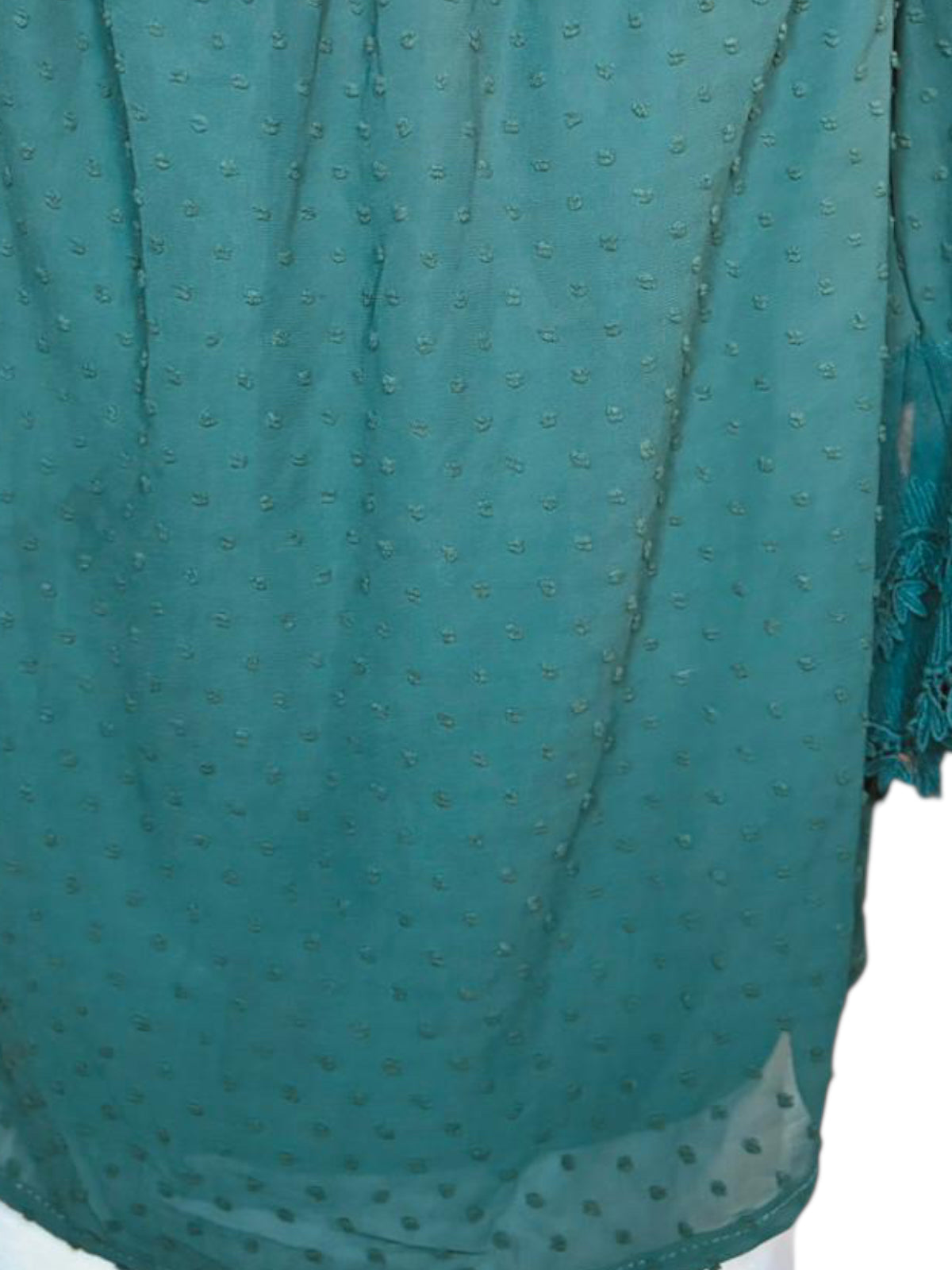 Green fancy off shoulders top