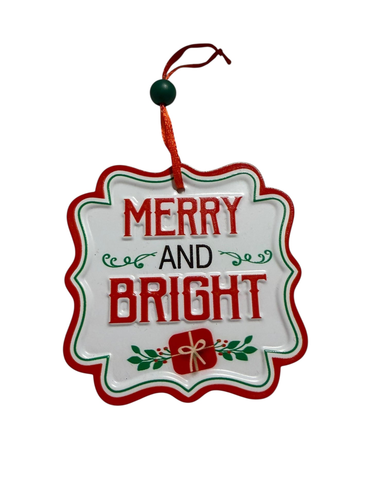 Merry and Bright ornaments