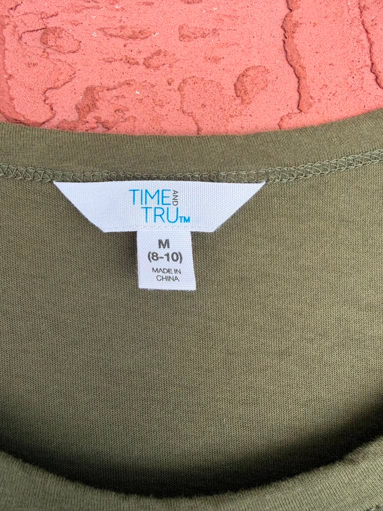 Time & Tru Dark Green Dress