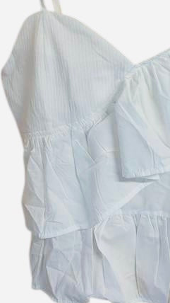 SHEIN white one shoulder top