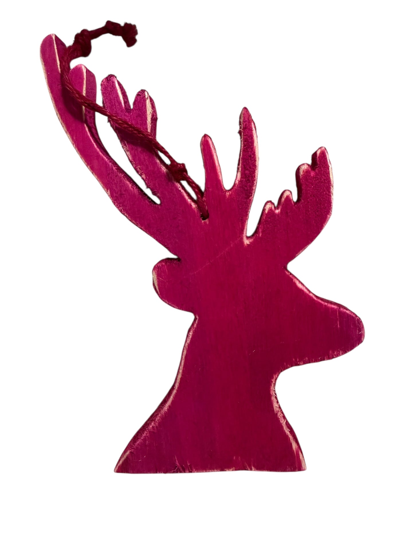 Pink deer ornament