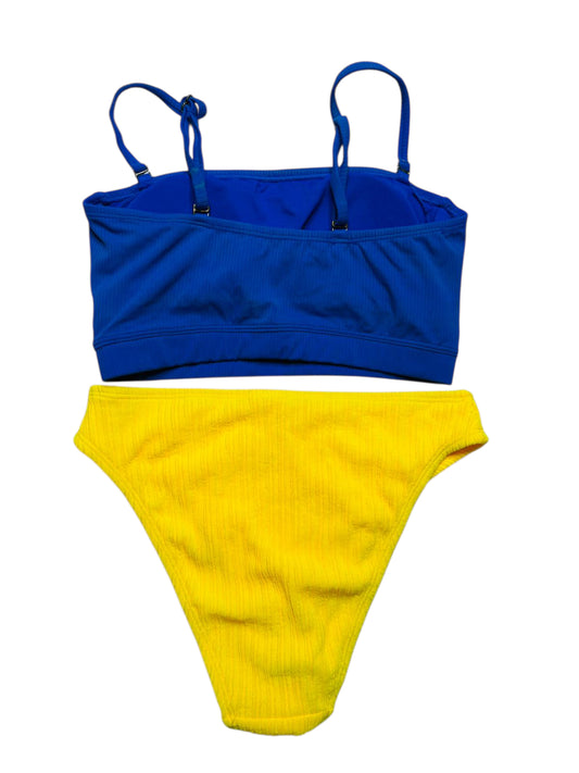 Blue and Yellow bikini swimsuit