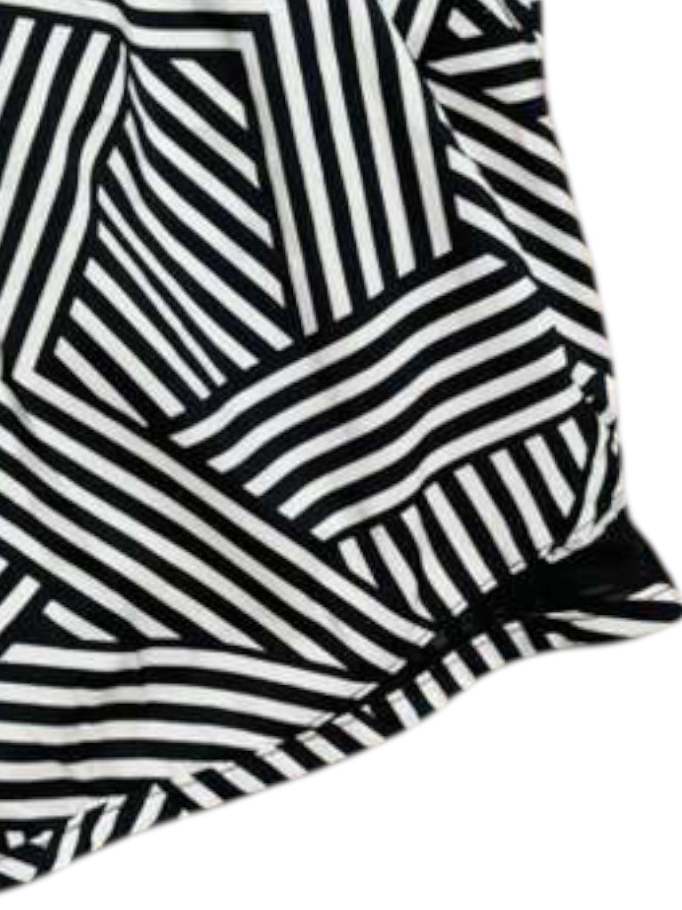 Athletic black and white shorts