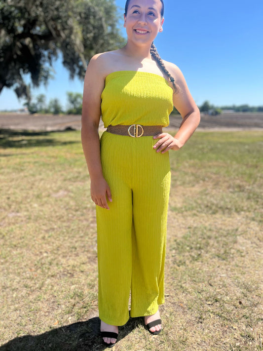 Spring in belted jumper